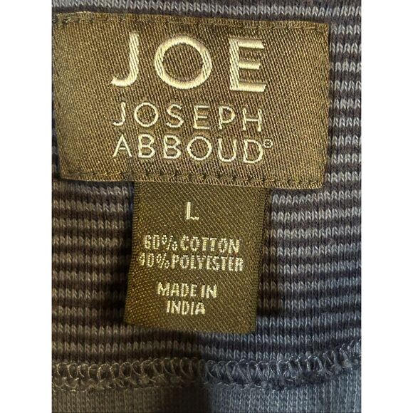 Joe Joseph Abboud Men’s Blue 1/4 Zip Pullover Sweater Size Large (5561) - Picture 4 of 5